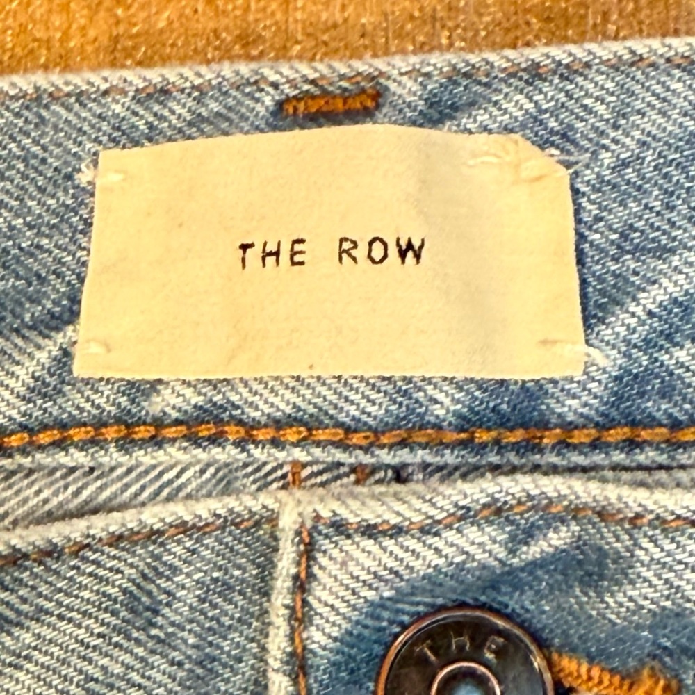 The Row Light Blue Straight Leg Jeans - Picture 4 of 14